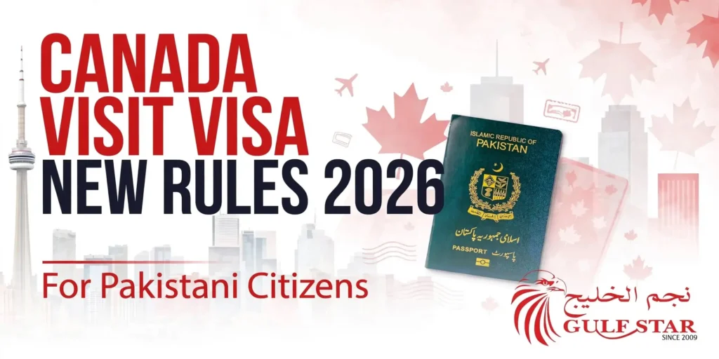 Canada visit visa new rules 2026 for Pakistani citizens - IRCC update guide by Gulf Star